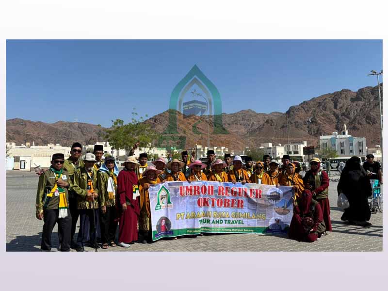 Jamaah ARG sedang City Tour Jabal Uhud
