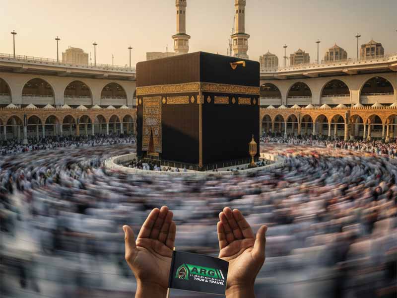 Tawaf wada' jamaah ARG